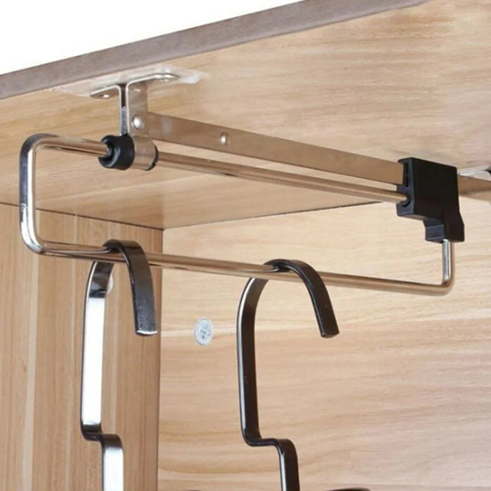 Retractable Metal Top Mount Wardrobe Rail Clothes Hanger Towel Coat Racks Adjustable Closet Rod Rail Organizer Rack
Retractable Metal Top Mount Wardrobe Rail Clothes Hanger Towel Coat Racks Adjustable Closet Rod Rail Organizer Rack