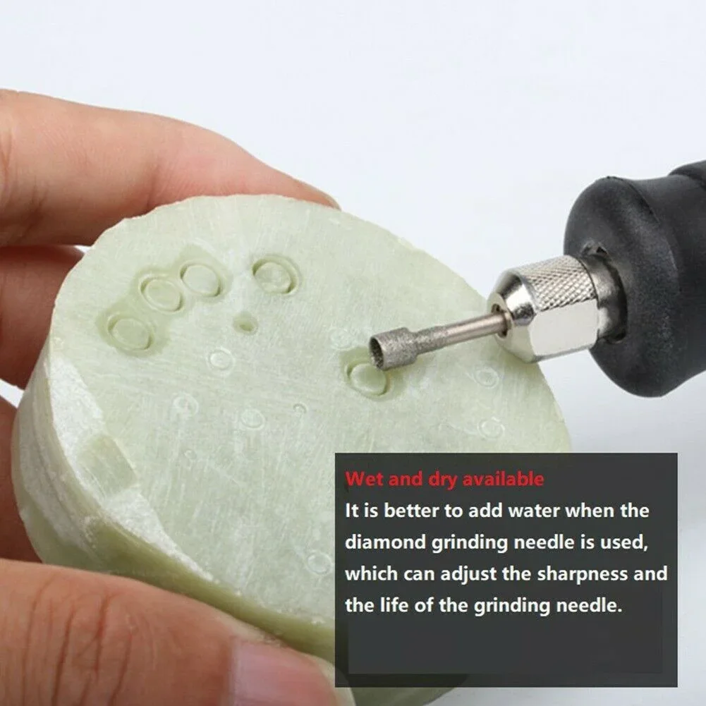 10Pcs Set 0.8-5mm 2.35mm Shank Diamond Burr Core Bits Grinding Head Engraving And Hollowing Of Jade , Agate Power Rotary-Tool
10Pcs Set 0.8-5mm 2.35mm Shank Diamond Burr Core Bits Grinding Head Engraving And Hollowing Of Jade , Agate Power Rotary-Tool