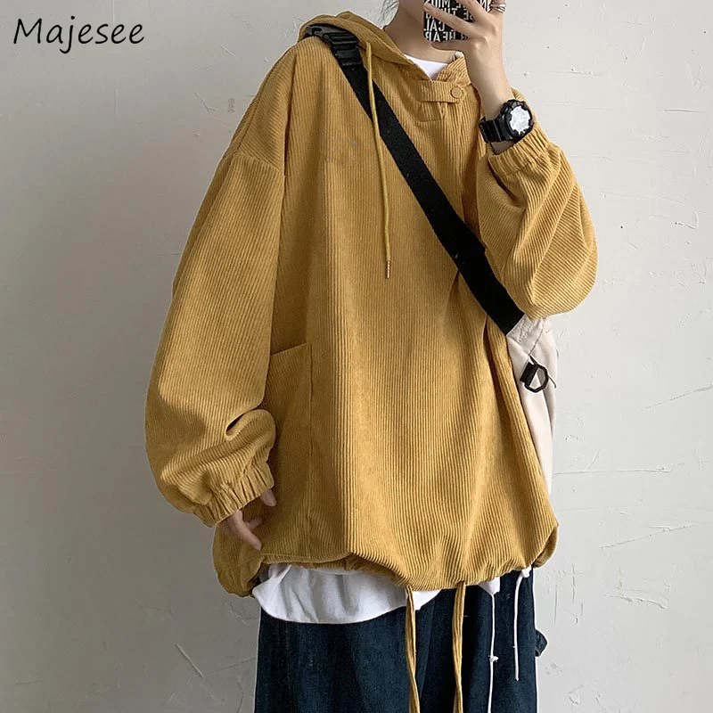 With Hat Hoodies Men Autumn Korean Style Trendy All-match Clothes Fashion Corduroy Unisex Solid Draw String Harajuku Breathable
With Hat Hoodies Men Autumn Korean Style Trendy All-match Clothes Fashion Corduroy Unisex Solid Draw String Harajuku Breathable