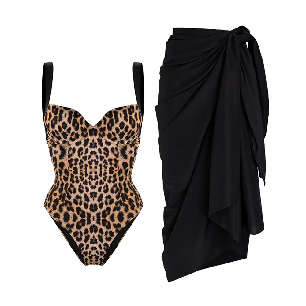 Leopard Print One Piece Swimsuit and Cover Up 2023 Women's Swimwear Backless Sexy Bathing Suits Summer Lace Up Dress Beachwear
Leopard Print One Piece Swimsuit and Cover Up 2023 Women's Swimwear Backless Sexy Bathing Suits Summer Lace Up Dress Beachwear