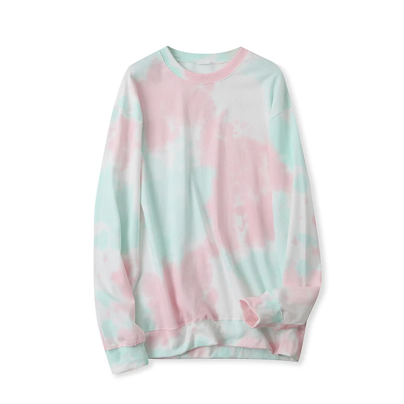 Tie-dyed Sweater Spring New Casual Round Neck Loose Threaded Long Sleeve Blouse 14195
Tie-dyed Sweater Spring New Casual Round Neck Loose Threaded Long Sleeve Blouse 14195