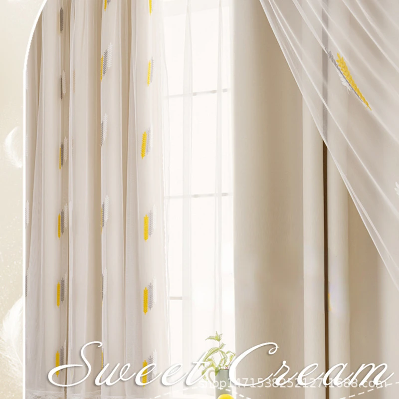 New Full Blackout Bedroom Bay Window Shade Cloth Yarn Embroidered Curtain Blackout Curtains for Living Room
New Full Blackout Bedroom Bay Window Shade Cloth Yarn Embroidered Curtain Blackout Curtains for Living Room