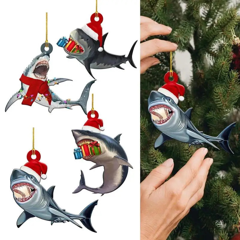 Shark Tree Ornaments Holiday Animal Wooden Dangling Pendant Colorful Ornaments for Party Favors Festival Gift Cute Decoration
Shark Tree Ornaments Holiday Animal Wooden Dangling Pendant Colorful Ornaments for Party Favors Festival Gift Cute Decoration