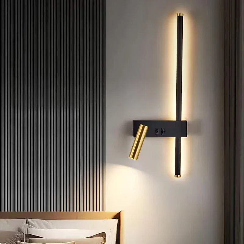 

Скандинавская светодиодная настенная лампа для дома, прикроватный светильник для телевизора, гостиной, коридора, современные декоративные бра