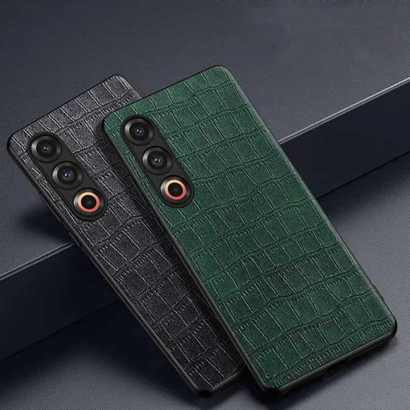 

Crocodile Texture Leather Phone Case For Meizu 21 Pro Ultra Slim Shockproof Cover For Meizu 20 21 Pro Capa Protection Back Cover