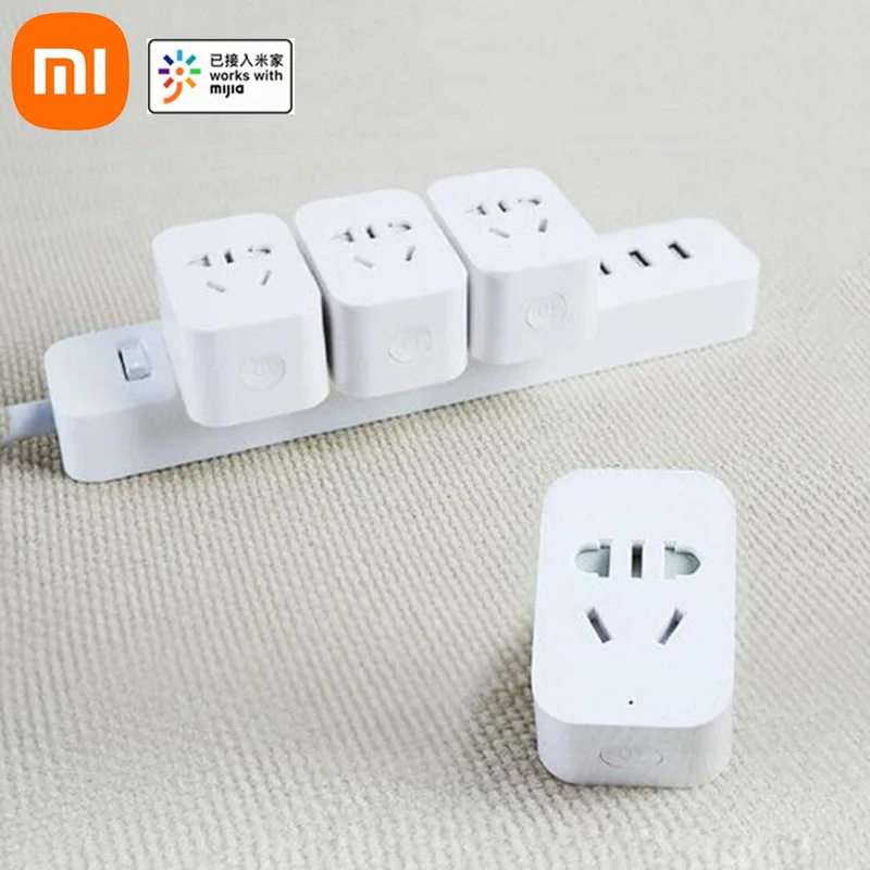 Xiaomi Mijia Smart Socket Plug Bluetooth-compatible gateway Not ZigBee version Wireless Switches Timer WiFi by Mi home APP | Электроника