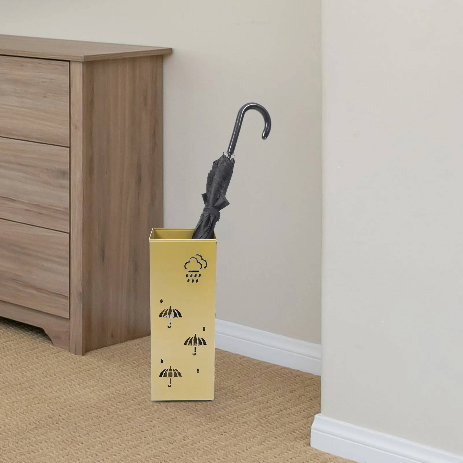 Metal Umbrella Stand Walking Stick Holder Large-capacity Umbrella Storage Bucket
Metal Umbrella Stand Walking Stick Holder Large-capacity Umbrella Storage Bucket
