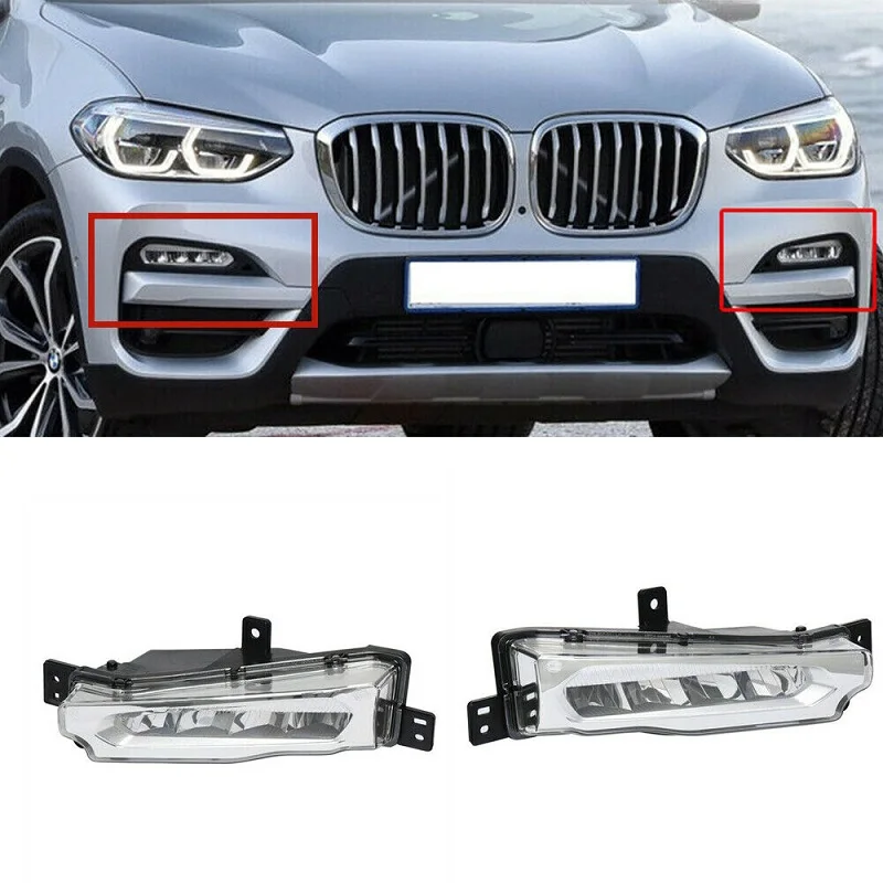 

Front Fog Light Driving Lamp headlight foglamps For BMW X3 G01 X4 G02 G08 2018-2019 63177412527 63177412528 Fog Lamp Assembly