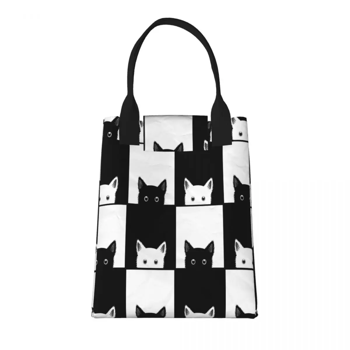 Black White Cat Chess Board Lunch Bag Food Pouch Storage Organizer Outdoor Travel Picnic Paper Bag Foldable Thermal Bag
Black White Cat Chess Board Lunch Bag Food Pouch Storage Organizer Outdoor Travel Picnic Paper Bag Foldable Thermal Bag