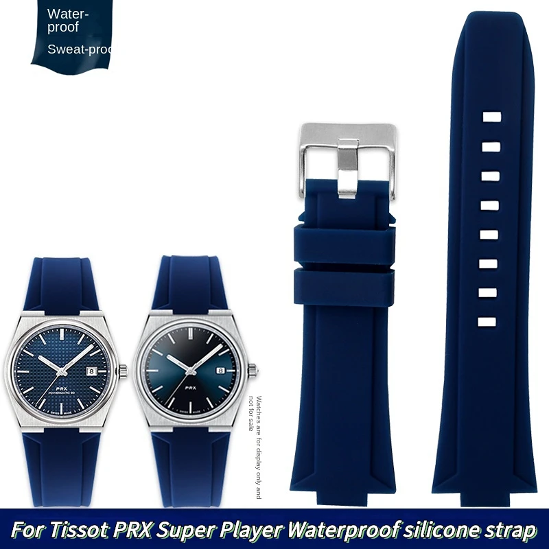 Ремешок силиконовый для часов TISSOT PRX T137.407 T137.410, резиновый мужской мягкий браслет с выпуклым концом, синий, 26x12 мм, 1853
Ремешок силиконовый для часов TISSOT PRX T137.407 T137.410, резиновый мужской мягкий браслет с выпуклым концом, синий, 26x12 мм, 1853