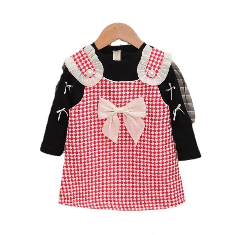 Spring Autumn Fashion Baby Clothes Children Girls Cute Plaid Dress Toddler Casual Cotton Costume Infant Outfits Kids Sportswear
Spring Autumn Fashion Baby Clothes Children Girls Cute Plaid Dress Toddler Casual Cotton Costume Infant Outfits Kids Sportswear