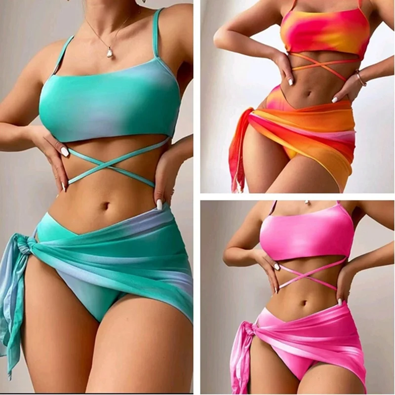 2023 Large Size New Sexy Split Women's Swimsuit Swim Suits Three-piece Printed Bikini Swimsuit Bikini High Waist Bikinis Women
2023 Large Size New Sexy Split Women's Swimsuit Swim Suits Three-piece Printed Bikini Swimsuit Bikini High Waist Bikinis Women