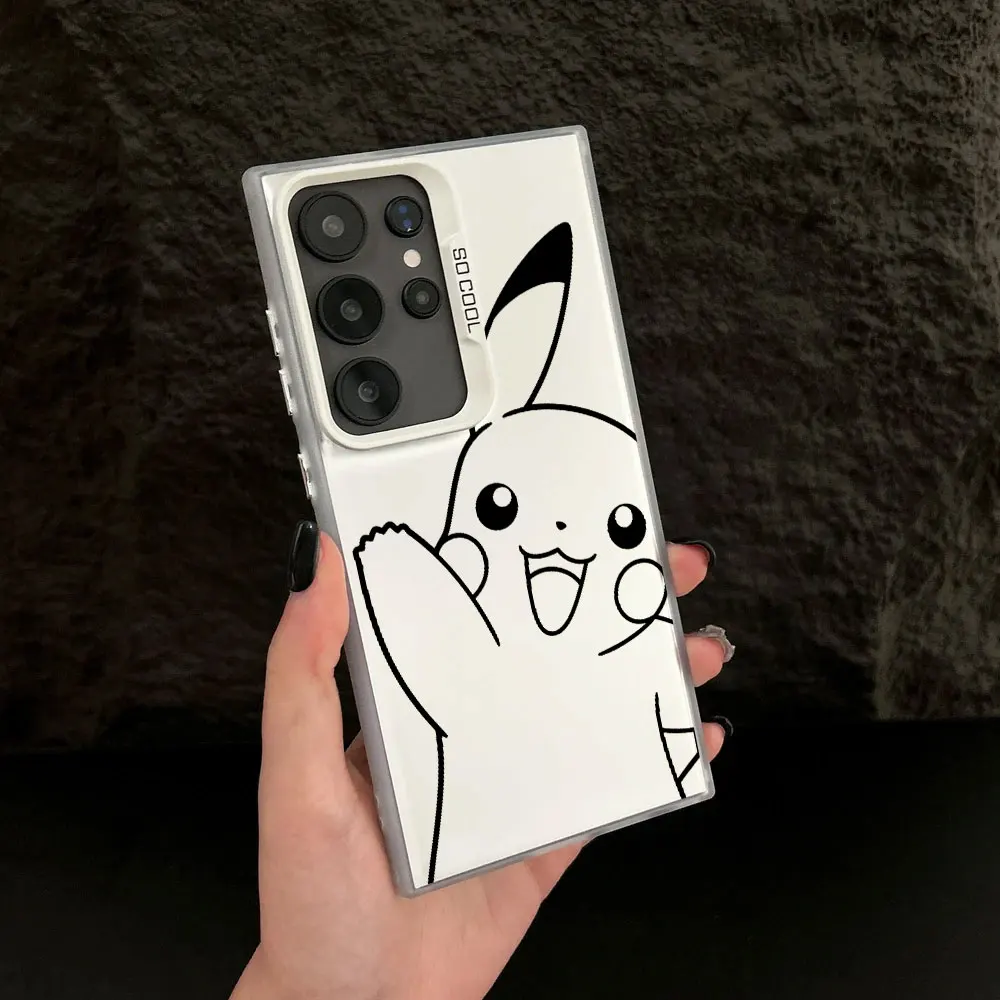 Line Pokemons Cartoon S25 Case For Samsung S25 S24 Ultra Carcasa For Galaxy S23 S22 S21 FE S20 Ultra Plus Shockproof Phone Cover Line Pokemons Cartoon S25 Case For Samsung S25 S24 Ultra Carcasa For Galaxy S23 S22 S21 FE S20 Ultra Plus Shockproof Phone Cover
