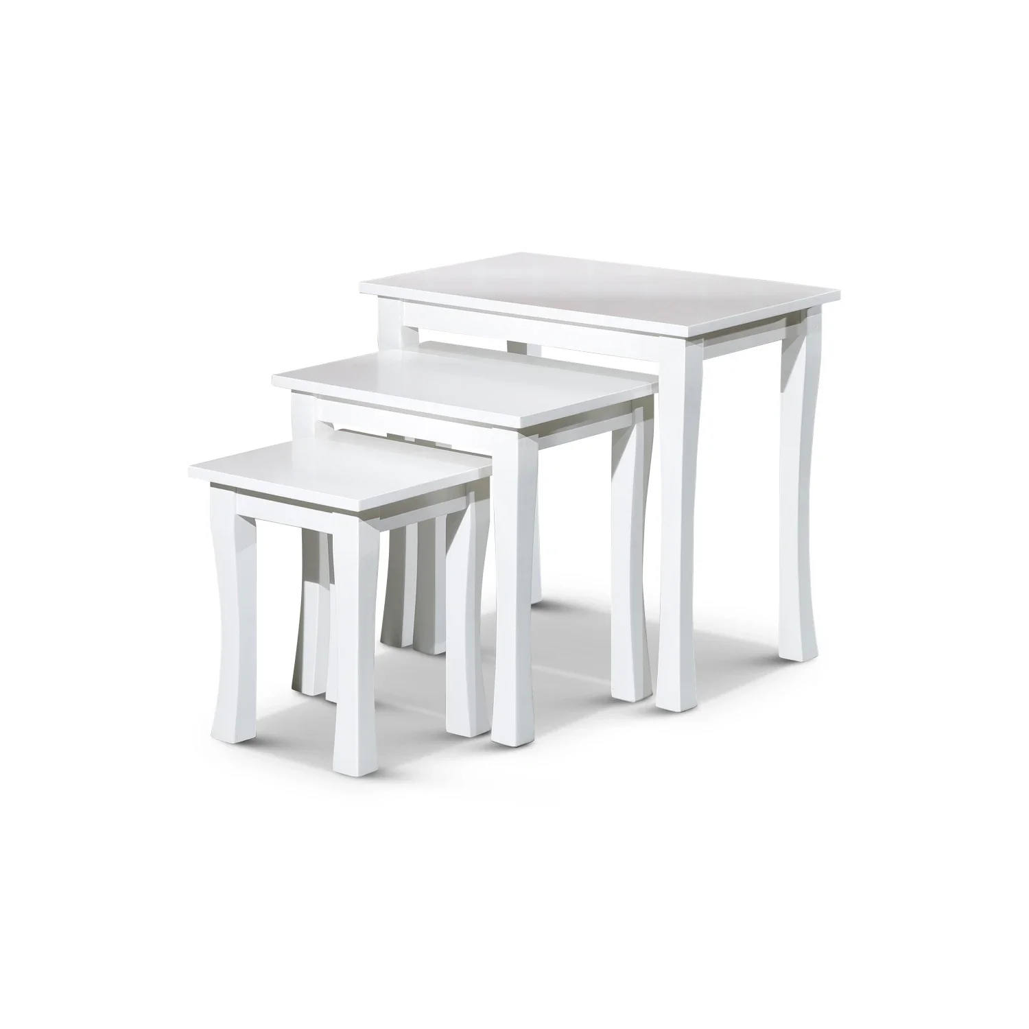 Elegant 3-Piece White Nesting Table Set - Perfect for Small Spaces and Modern Decor - Versatile and Stylish Furniture for Living
Elegant 3-Piece White Nesting Table Set - Perfect for Small Spaces and Modern Decor - Versatile and Stylish Furniture for Living