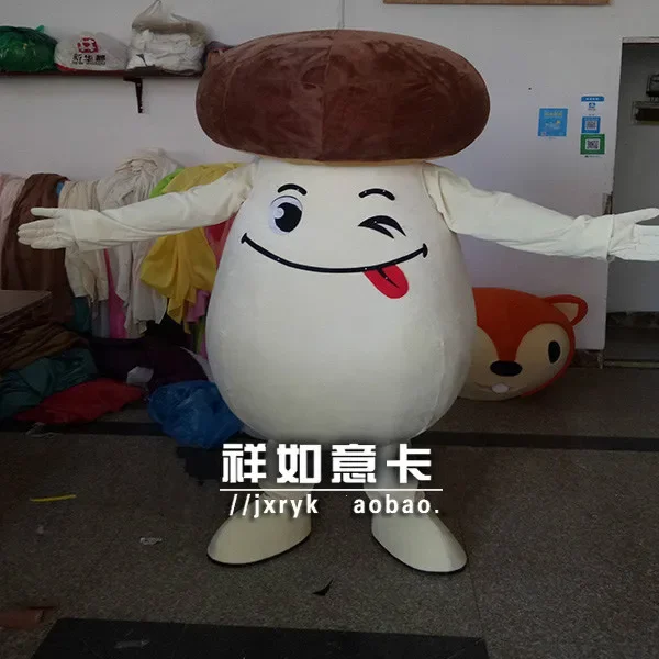 

Mushroom Mascot Costume Adult Size TV Advertising Commercial Costume Fancy Dress Christmas Cosplay for Halloween Party Event