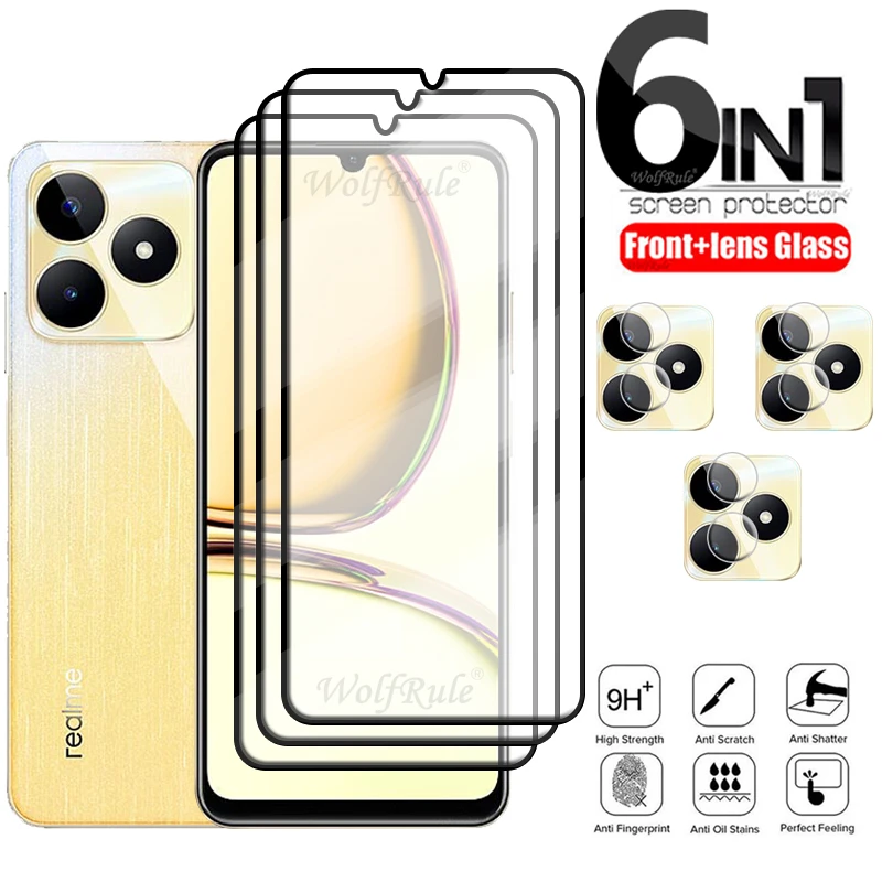 6-in-1 For OPPO Realme C53 Glass For Realme C53 C 53 Tempered Glass Full Cover Glue Screen Protector For Realme C53 Lens Glass
6-in-1 For OPPO Realme C53 Glass For Realme C53 C 53 Tempered Glass Full Cover Glue Screen Protector For Realme C53 Lens Glass