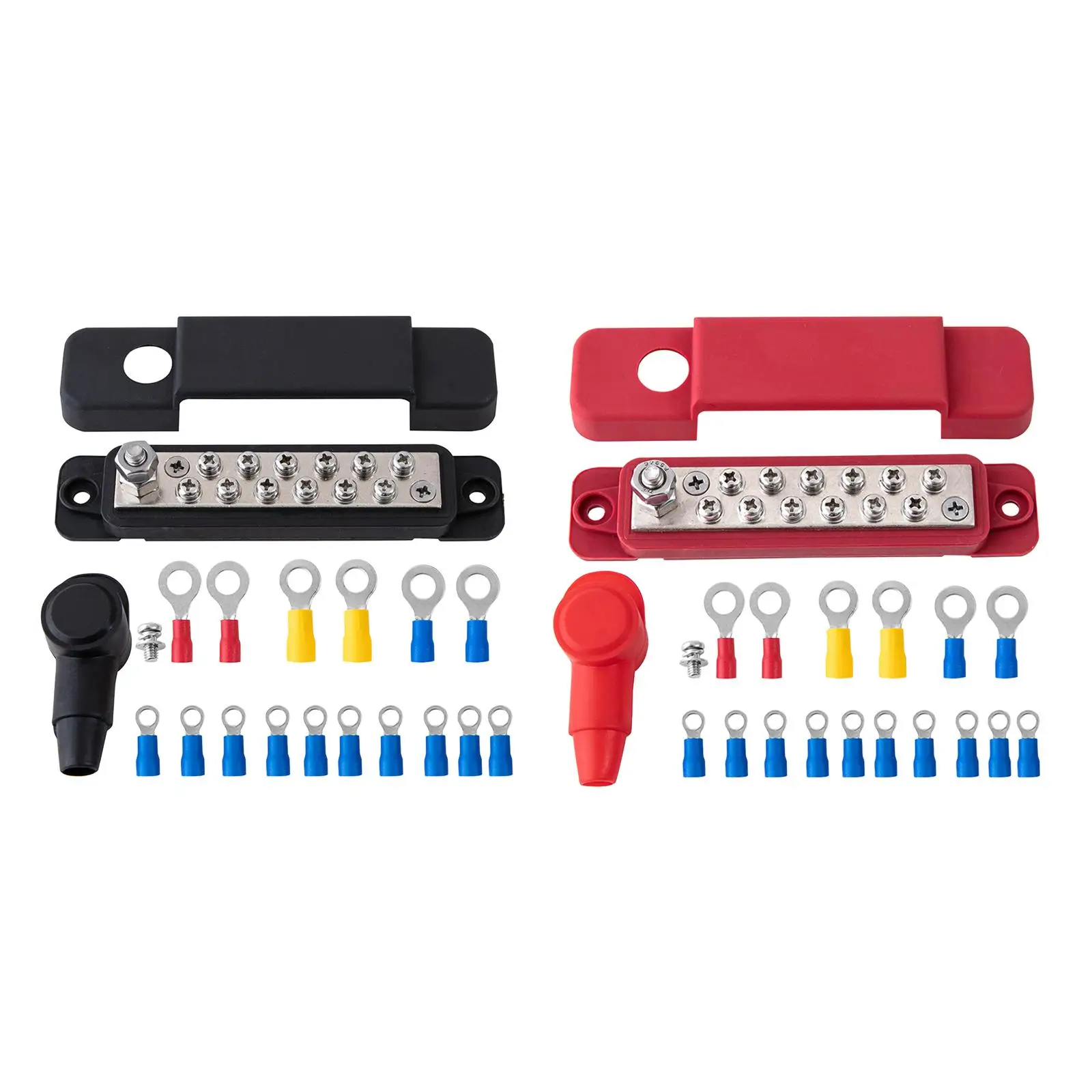 12 Terminal Power Distribution Block Bus Bar Durable with Terminals for Boat Yachts Marine Use Car Audio Automotive
12 Terminal Power Distribution Block Bus Bar Durable with Terminals for Boat Yachts Marine Use Car Audio Automotive