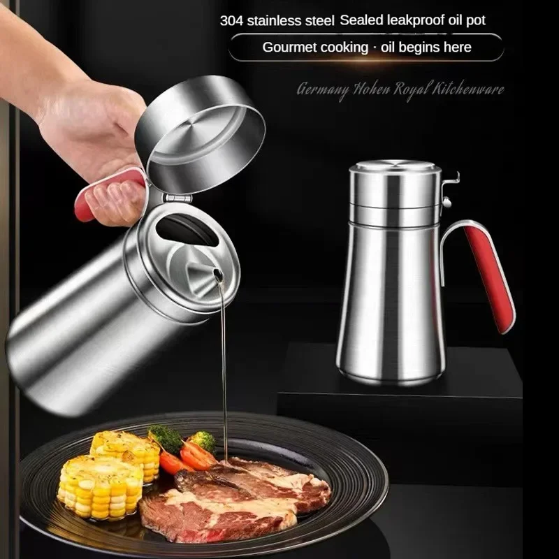 500/800ML Stainless Steel Oil pot Kitchen Oil Tank Container Gravy Dustproof Condiment Bottle Oil Tank Dispenser Kitchen Tool
500/800ML Stainless Steel Oil pot Kitchen Oil Tank Container Gravy Dustproof Condiment Bottle Oil Tank Dispenser Kitchen Tool