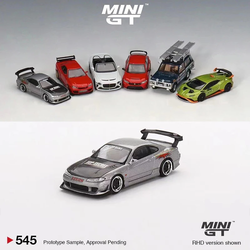 Мини GT 1:64 модель автомобиля Silvia Top Secret (S15) литой автомобиль из сплава-Серебристый #545
Мини GT 1:64 модель автомобиля Silvia Top Secret (S15) литой автомобиль из сплава-Серебристый #545