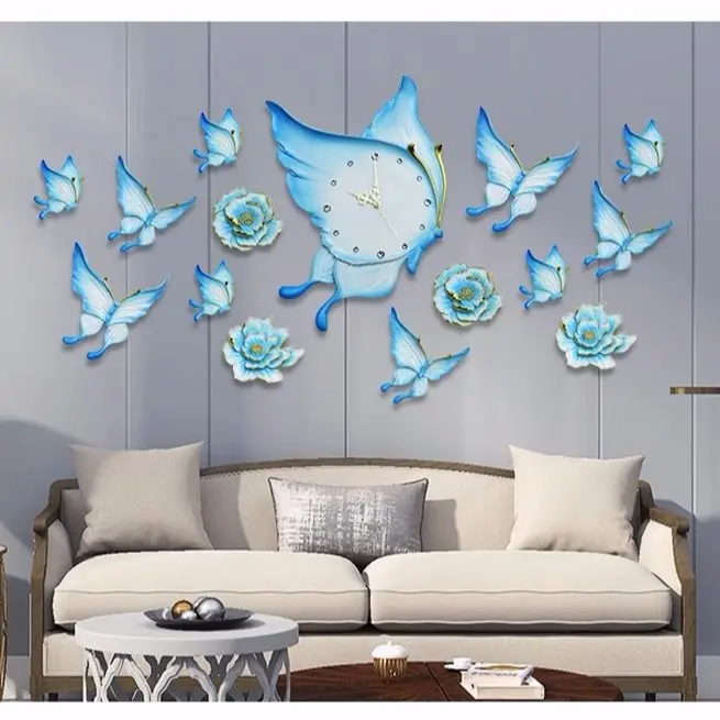 Creative Fashionable Butterfly Flower Resin Wall Clock Home Livingroom Background Wall Hanging Crafts Hotel Wall Sticker Decor
Creative Fashionable Butterfly Flower Resin Wall Clock Home Livingroom Background Wall Hanging Crafts Hotel Wall Sticker Decor
