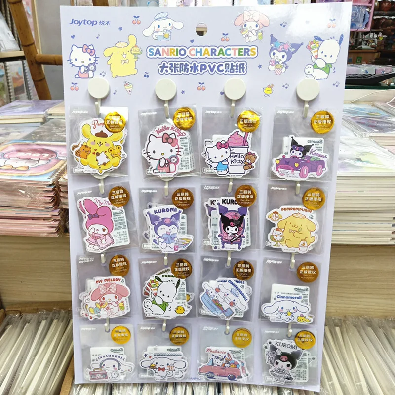 

Sanrio Anime Hello Kitty Kuromi Cinnamoroll Cartoon Sculpt Diy Scrapbook Waterproof Pvc Sticker Cute My Melody Children Toy Gift