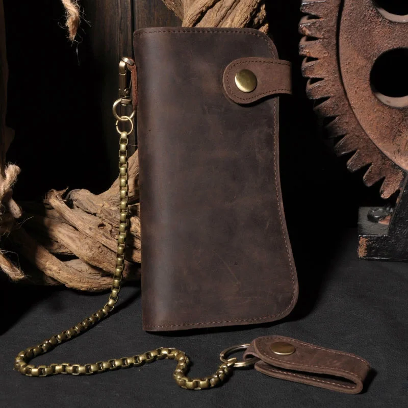 Vintage Crazy horse Genuine Leather Wallet Men Purse Long style Clutch Bag Male Coin bag Money Clips Chain
Vintage Crazy horse Genuine Leather Wallet Men Purse Long style Clutch Bag Male Coin bag Money Clips Chain