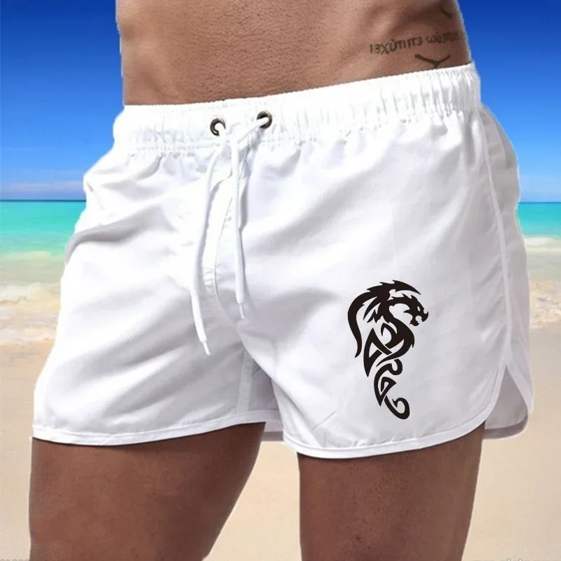 

Летние быстросохнущие плавательные шорты для мужчин, мужской купальник, плавки для плавания, пляжная одежда, пляжные шорты для серфинга