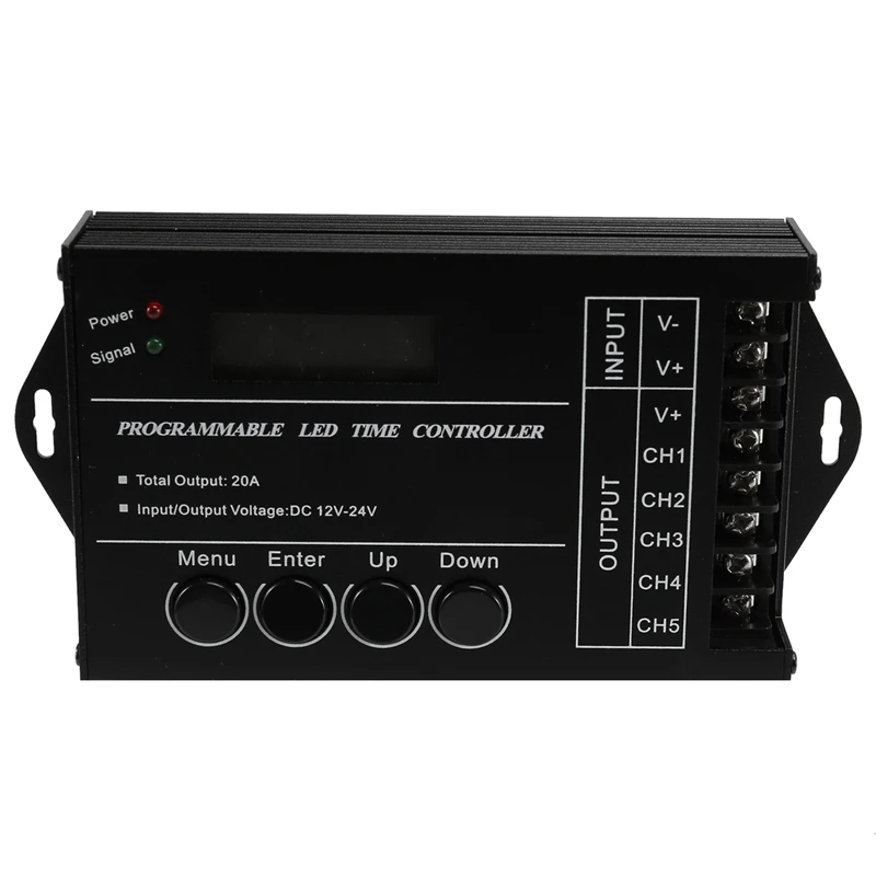 

TC420 Time Programmable RGB LED Controller DC12V-24V 5 Channel LED Timing Dimmer