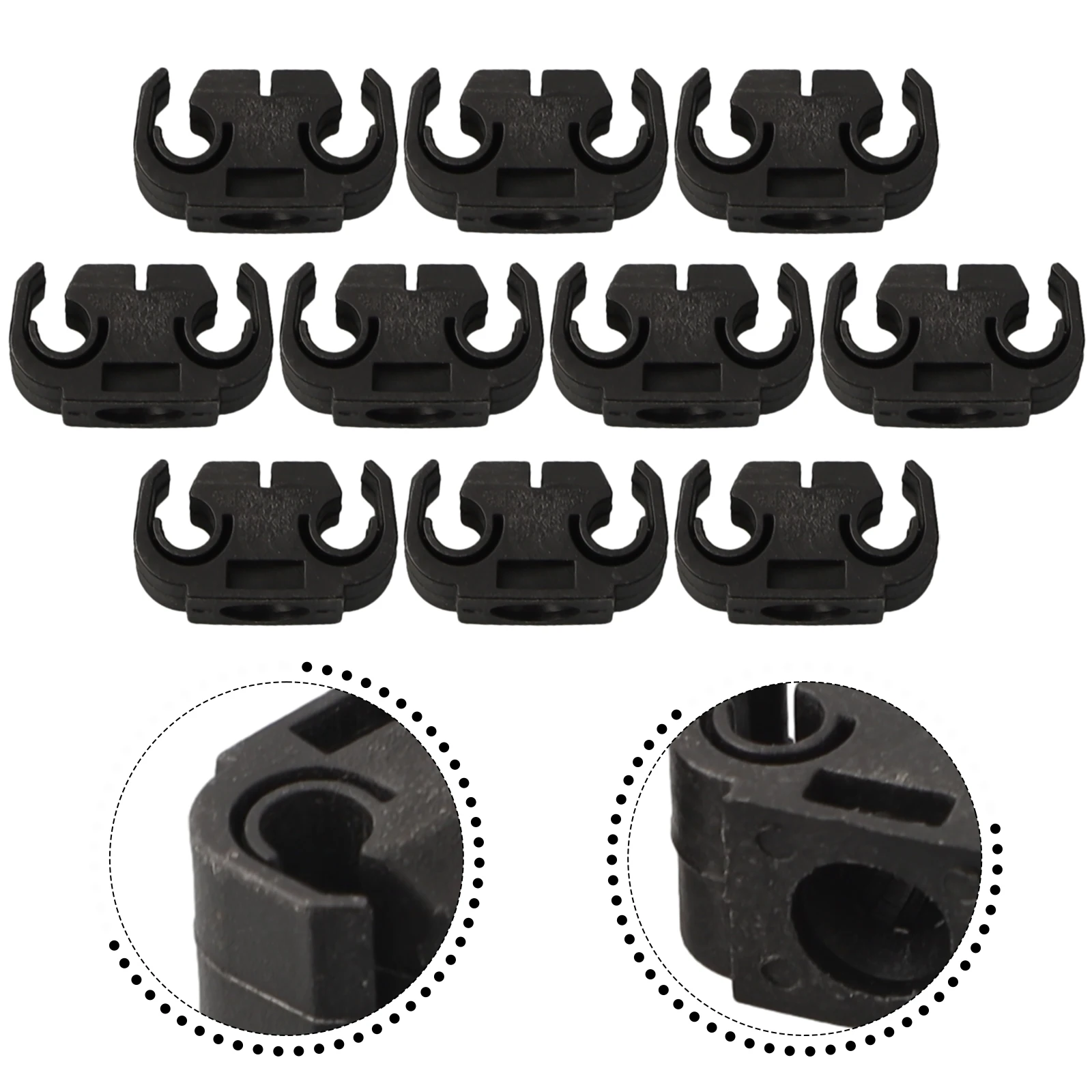 

40PCS Double Brake Line Clip Brake Line Holder 4.75mm Black Plastic Clips Fit For SKODA A4 / S4 / A6 / S6 / A8 / S8 / RS4