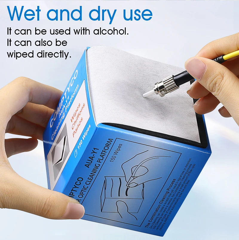 AUA-Y1 Fiber End face cleaning paper Dustfree Paper Optical fiber wipe paper FTTH Fiber Clean Paper Tools
AUA-Y1 Fiber End face cleaning paper Dustfree Paper Optical fiber wipe paper FTTH Fiber Clean Paper Tools