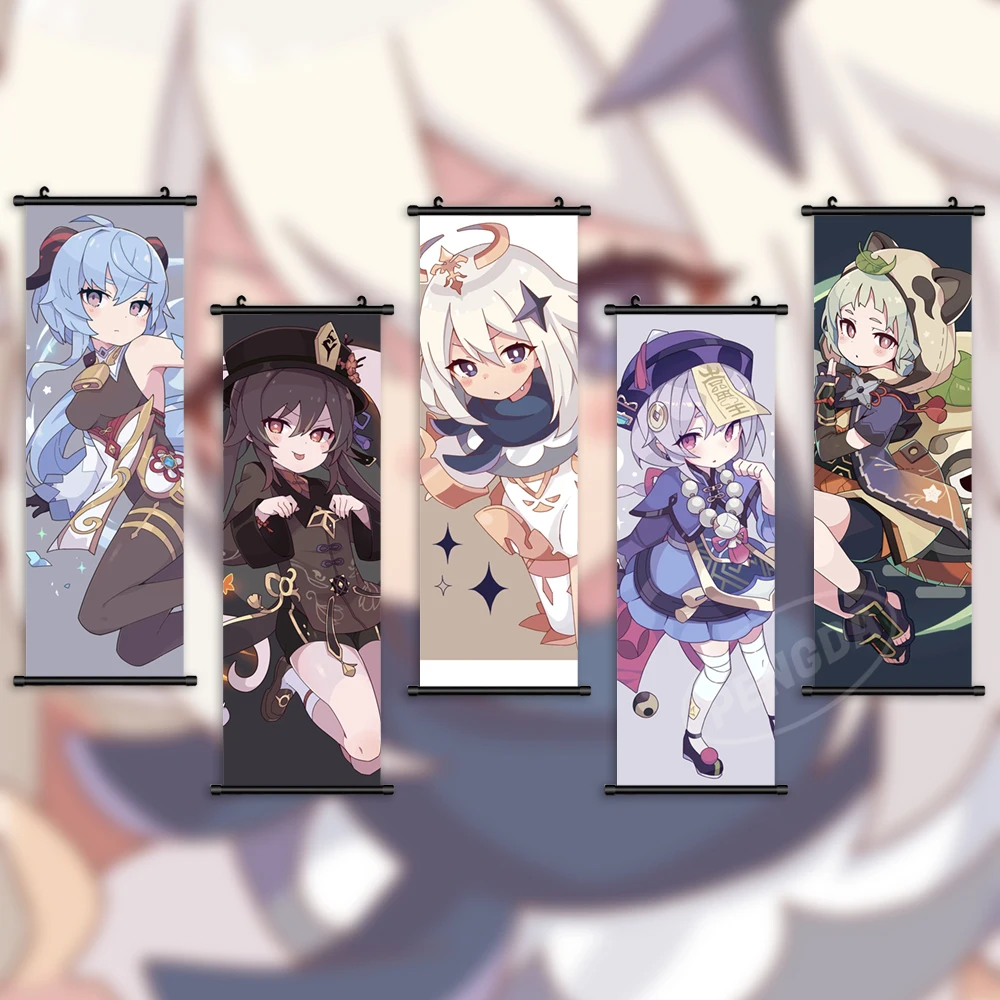 Home Decor Genshin Impact Prints Hu Tao Wall Ganyu Art Paimon Poster Canvas Sayu Pictures Scroll Hanging Painting Living Room
Home Decor Genshin Impact Prints Hu Tao Wall Ganyu Art Paimon Poster Canvas Sayu Pictures Scroll Hanging Painting Living Room