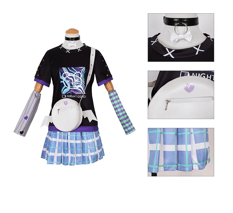 

Project Sekai 25-ji Nightcord Colorful Stage Cosplay Costumes Asahina Mafuyu Mizuki Yoisaki Kanade Shinonome Ena Anime Girl Suit