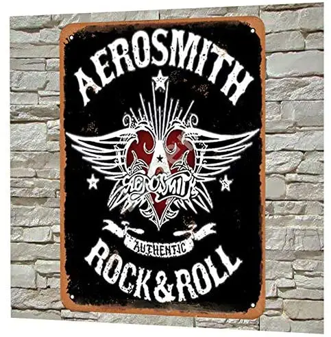 

Jager Aerosmith Rock Roll Retro Metal Decor Wall Plakat Vintage Tin Sign untuk House Café Club Rumah atau Bar