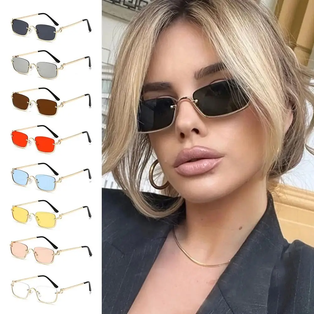 Small Square Women's Sunglasses Metal Half Frame Driving Cycling Sun Glasses Vintage Shades Trendy Narrow Hip Hop Eyewear
Small Square Women's Sunglasses Metal Half Frame Driving Cycling Sun Glasses Vintage Shades Trendy Narrow Hip Hop Eyewear