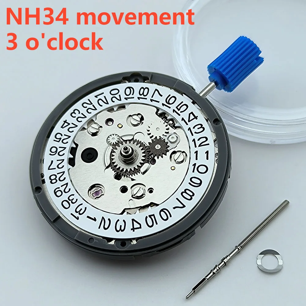 NH34 Watch Movement GMT Original Japan Mechanical Automatic Date at 3 o'clock Self-winding High Accuracy Watches Repair Tool
NH34 Watch Movement GMT Original Japan Mechanical Automatic Date at 3 o'clock Self-winding High Accuracy Watches Repair Tool