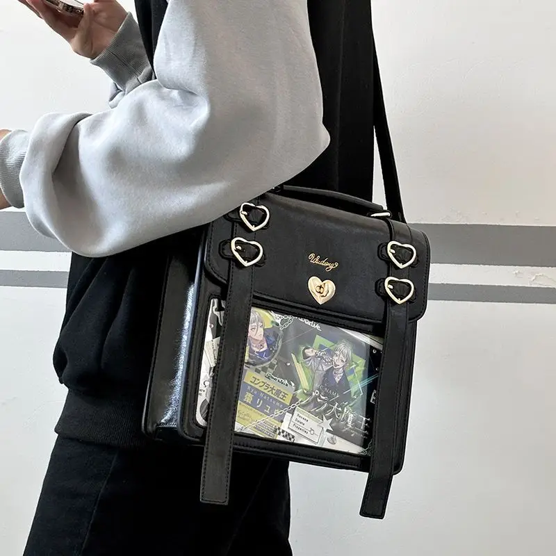Richme Y2K Bag Female Aesthetic JK Uniform Satchels Bolso Mujer Designer New Subculture Ribbon DIY Badge PU Ita Backpacks Women
Richme Y2K Bag Female Aesthetic JK Uniform Satchels Bolso Mujer Designer New Subculture Ribbon DIY Badge PU Ita Backpacks Women