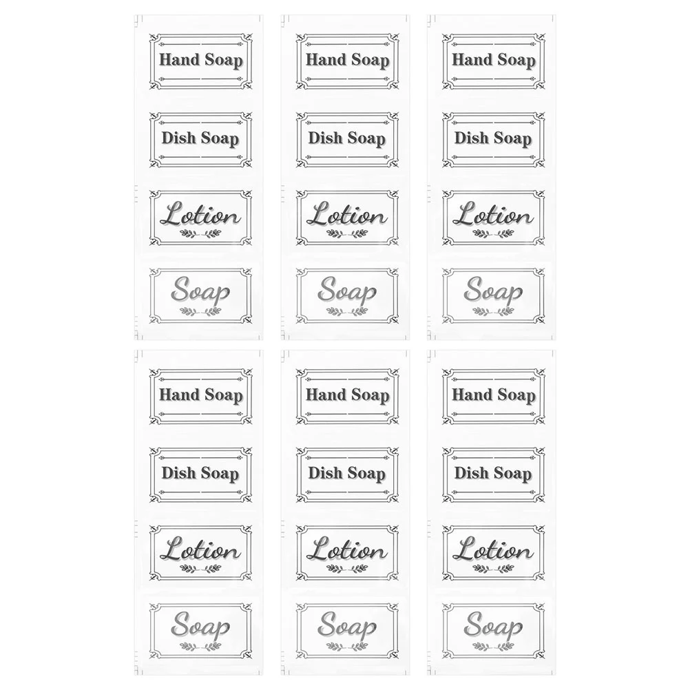 12 Sets Bottle Shampoo Label Lotion Soap Sticker Dispenser Bottles Labels Stickers Waterproof Clear Office
12 Sets Bottle Shampoo Label Lotion Soap Sticker Dispenser Bottles Labels Stickers Waterproof Clear Office