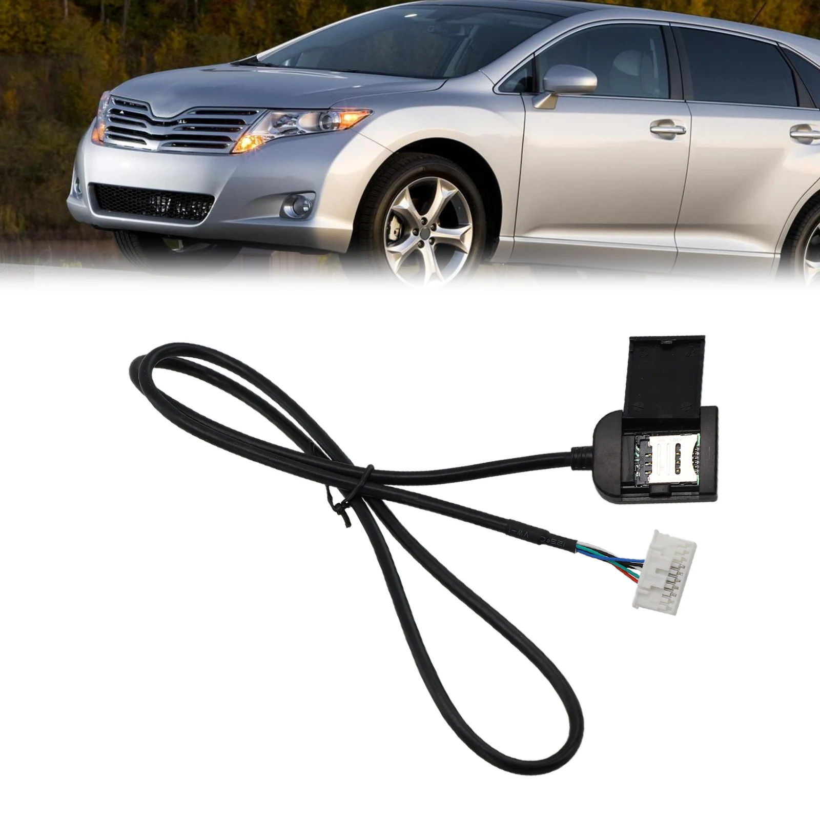 

Car Sim Card Slot Adapter 4G Version Navigation SIM 20P Card Slot Cable Internet Card Mobile Phone Card Connection Harness Plug