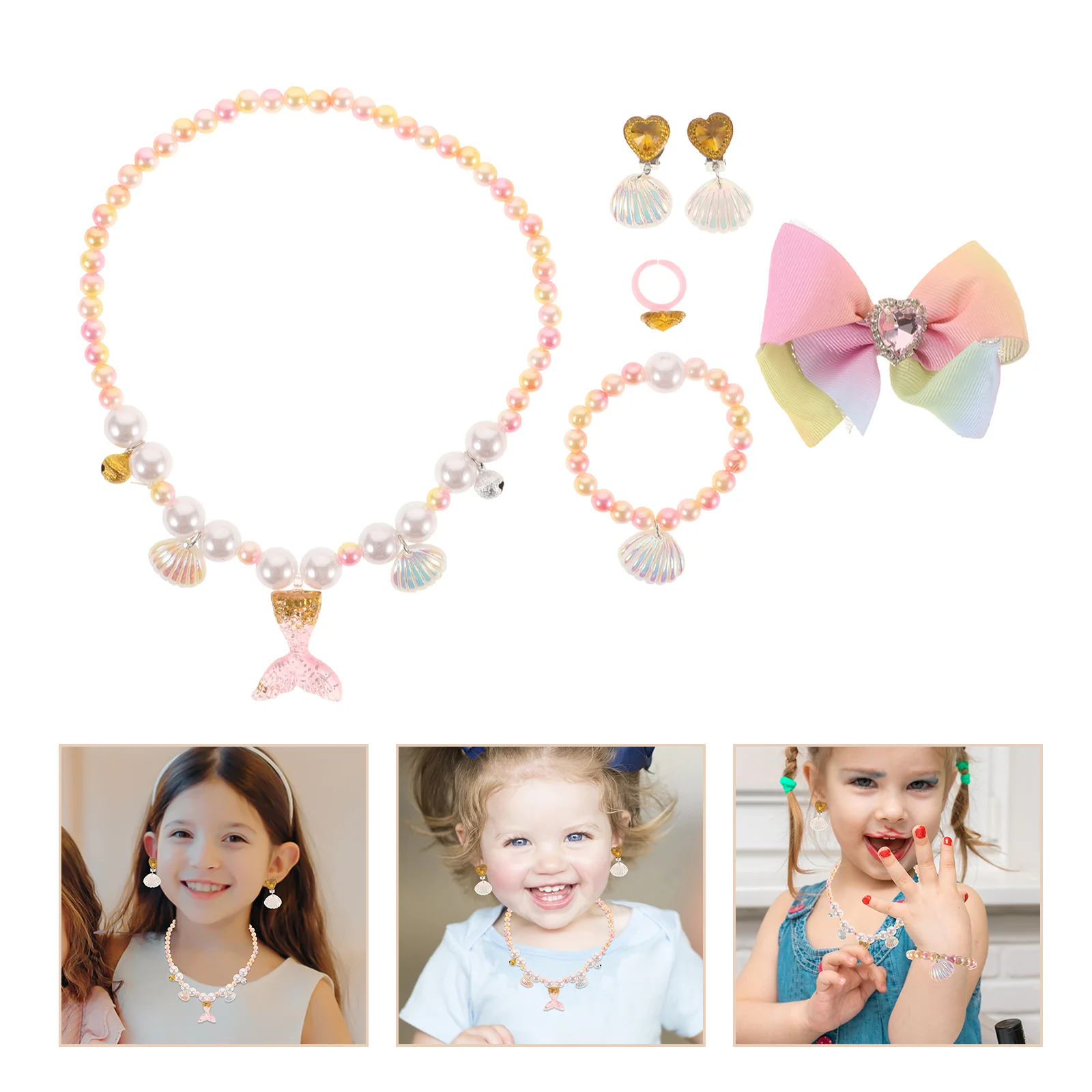 Children's Necklace Bracelet Kids Cartoon Shape Jewelry Mermaid Theme Fashion Plastic Girls Beaded
Children's Necklace Bracelet Kids Cartoon Shape Jewelry Mermaid Theme Fashion Plastic Girls Beaded
