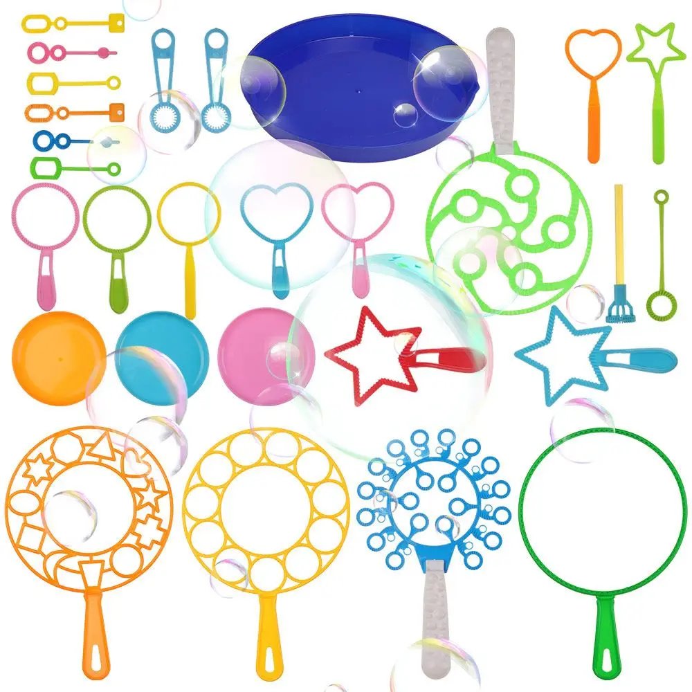 Blowing Bubble Tool Kit Bubble Blow Maker Wand Tools Multi-Shape Big Bubble Blower Set Summer Outdoor Games Funny Toys Kids Gift
Blowing Bubble Tool Kit Bubble Blow Maker Wand Tools Multi-Shape Big Bubble Blower Set Summer Outdoor Games Funny Toys Kids Gift