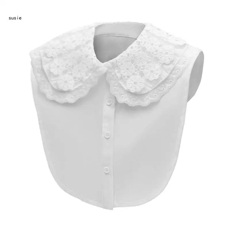 

X7YA Elegant Collar Decorative Shawl Neckwrap Collars Dress Accessories