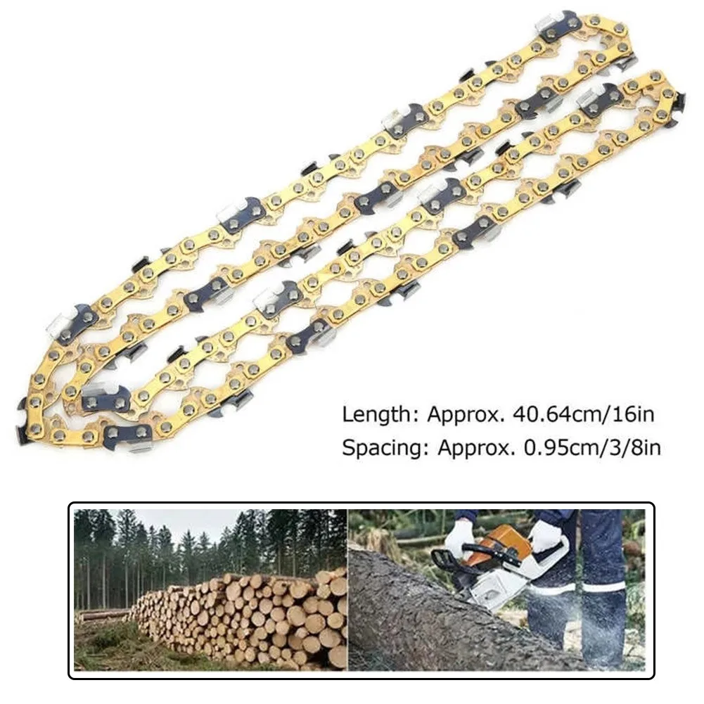 16in 59 Links Chainsaw Saw Chain Blade Carbide Replacement Chainsaw Parts Electric Saw Garden Woodworking Logging Accessories
16in 59 Links Chainsaw Saw Chain Blade Carbide Replacement Chainsaw Parts Electric Saw Garden Woodworking Logging Accessories