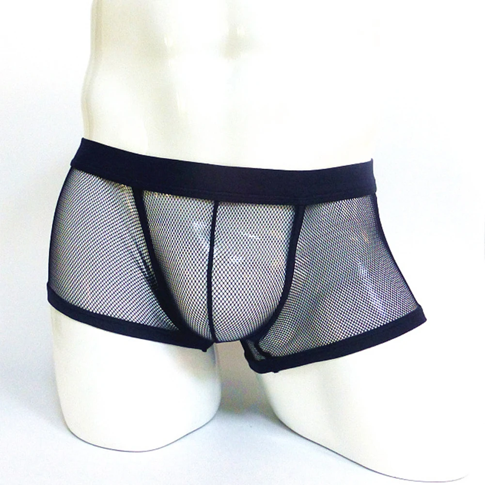Sexy Men Sissy Boxers Mesh Sheer See Through Trunks Elastic Waist Briefs Solid Breath Underwear Gay Man Erotic Shorts Underpants
Sexy Men Sissy Boxers Mesh Sheer See Through Trunks Elastic Waist Briefs Solid Breath Underwear Gay Man Erotic Shorts Underpants