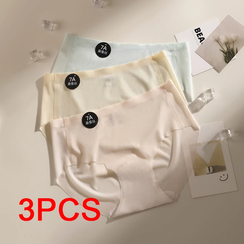 3PCS Naked Feeling Sexy Underware Ice Silk Seamless Panties Soft Thin Underwear Women Woman Briefs Lingerie Female Triangular
3PCS Naked Feeling Sexy Underware Ice Silk Seamless Panties Soft Thin Underwear Women Woman Briefs Lingerie Female Triangular