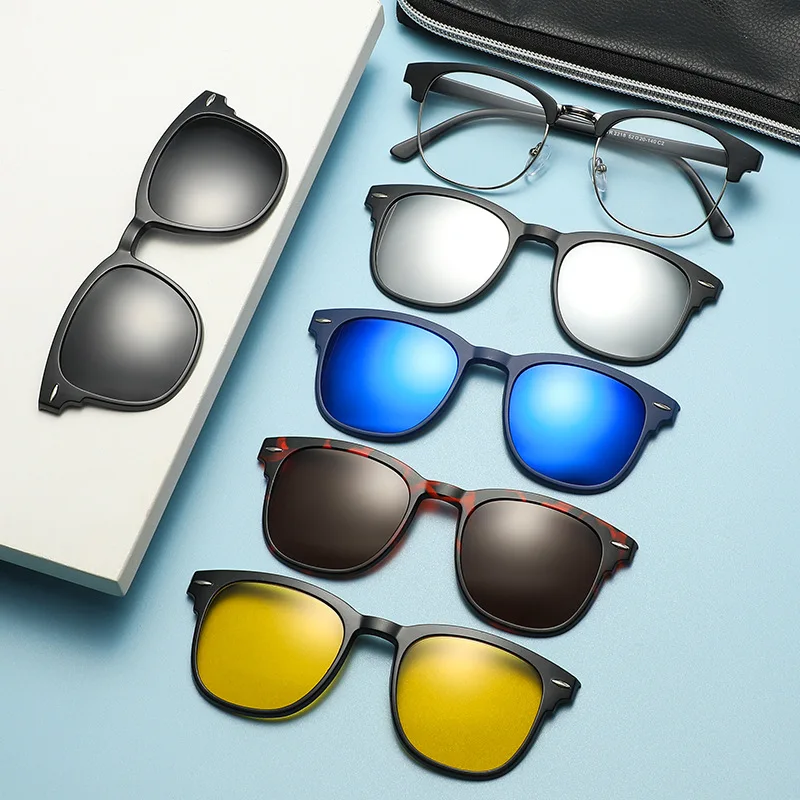 2218A 2 In 1 Magnetic Polarized Clip On Sunglasses Women Men Classic Plastic Frame For Night Driving Sunglasses UV400 
2218A 2 In 1 Magnetic Polarized Clip On Sunglasses Women Men Classic Plastic Frame For Night Driving Sunglasses UV400