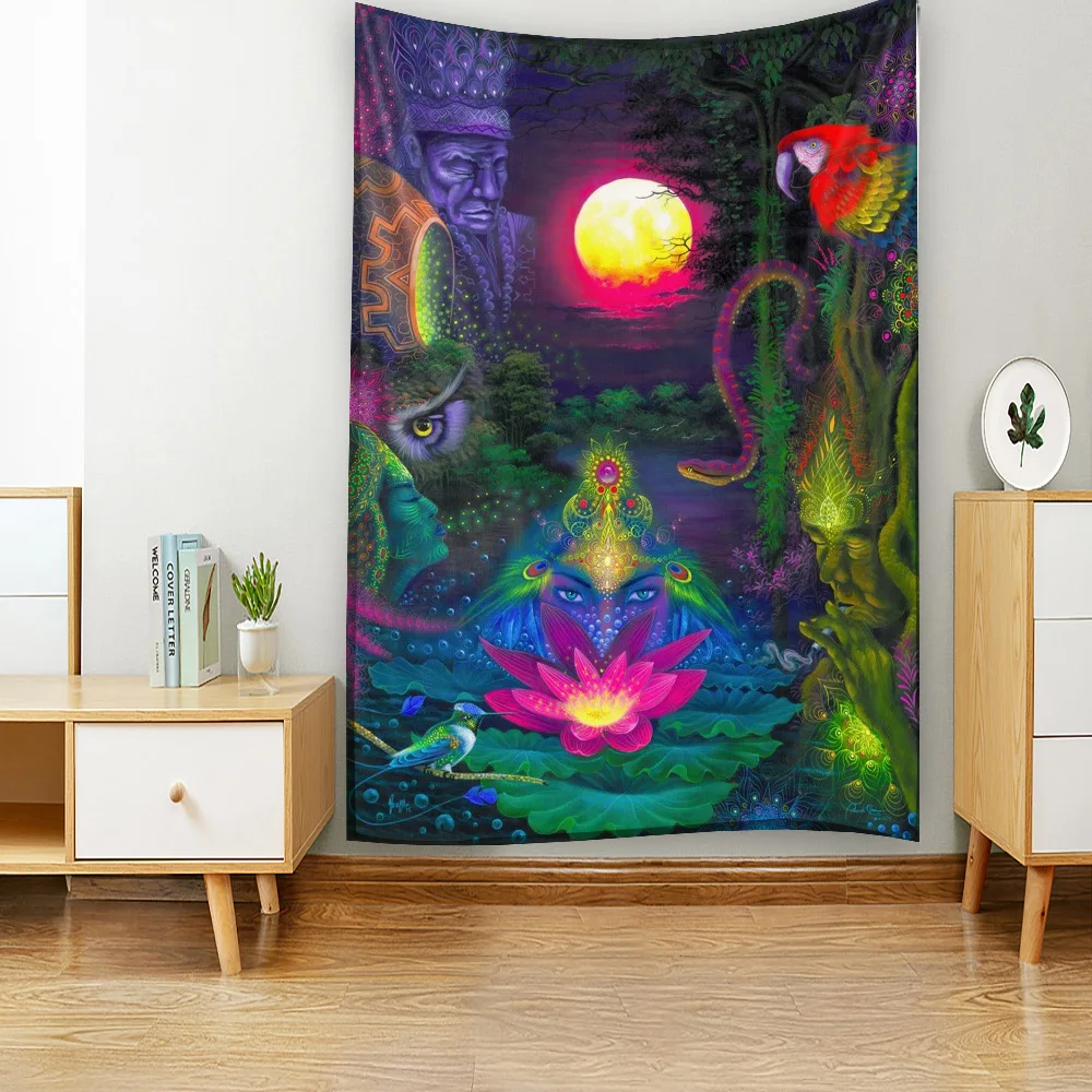 

Literary Magic Scenery Wall Hanging Tapestry Art Decoration Blanket Curtain Hanging At Home Bedroom Living Room Decoration