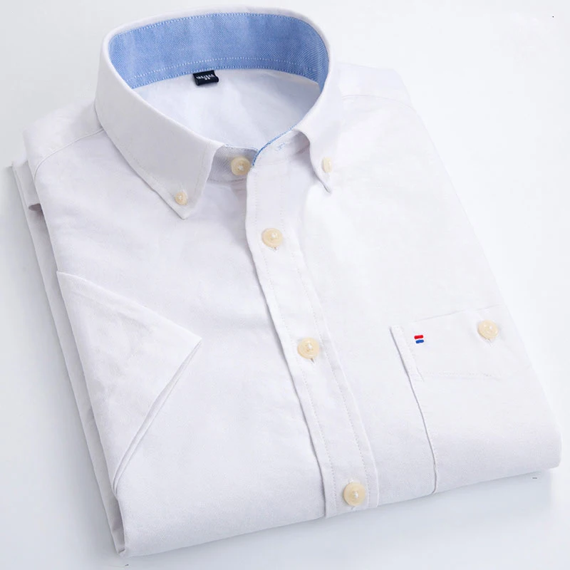 Summer Short Sleeve Men's Solid Oxford Casual Shirt Easy Care plain leisure Comfortable regular Fit dress shirts
Summer Short Sleeve Men's Solid Oxford Casual Shirt Easy Care plain leisure Comfortable regular Fit dress shirts