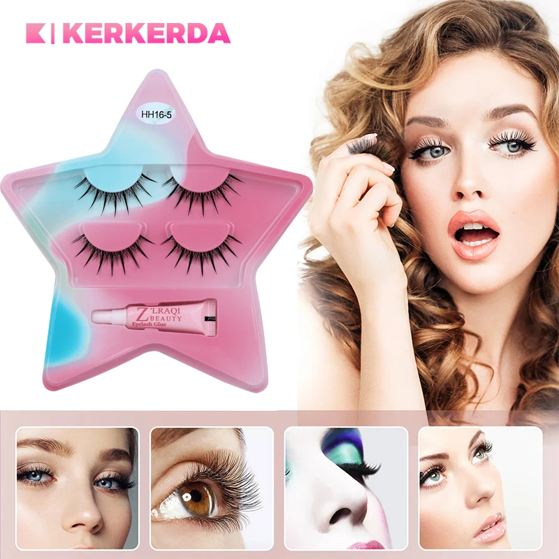 False Eyelashes Glue Suit-2 Pairs Strip Eyelash and 1 Mini Glue Natural Lashes Transparent Stem Softs Loveliness Manga Lashke
False Eyelashes Glue Suit-2 Pairs Strip Eyelash and 1 Mini Glue Natural Lashes Transparent Stem Softs Loveliness Manga Lashke