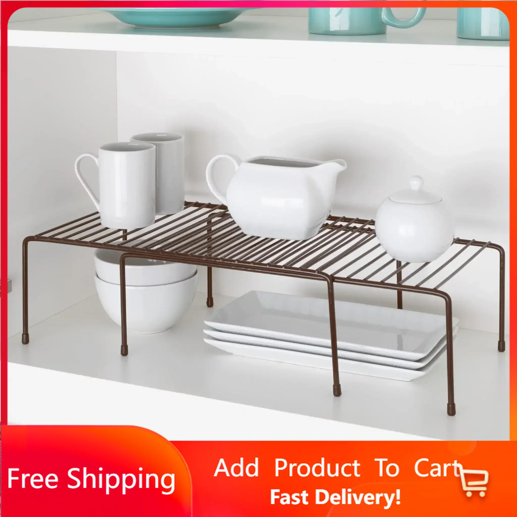 Cabinet Storage Shelf Rack - Extendable 16 to 32.5 inch - Steel Metal Wire - Bronze Rapid Transit Free Shipping
Cabinet Storage Shelf Rack - Extendable 16 to 32.5 inch - Steel Metal Wire - Bronze Rapid Transit Free Shipping