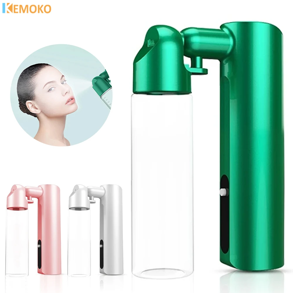 

80ml Water Gun Facial Nano Spray Face Steamer Portable Pressure Oxygen Injection Instrument Airbrush with Compressor Beauty Care